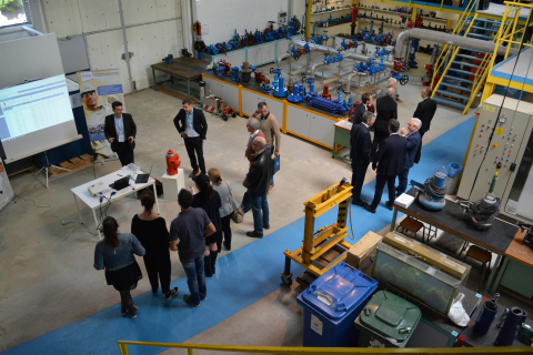 Inauguration des installations de l&#039;OIEau - Atelier/Parcours libre du hall technique du centre de formations